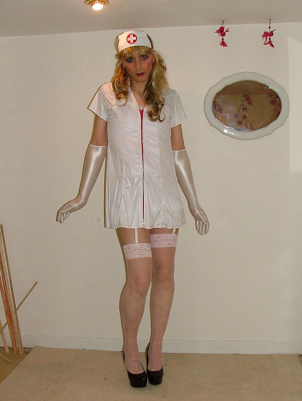 25P Pink PVC and Nurse Uniform