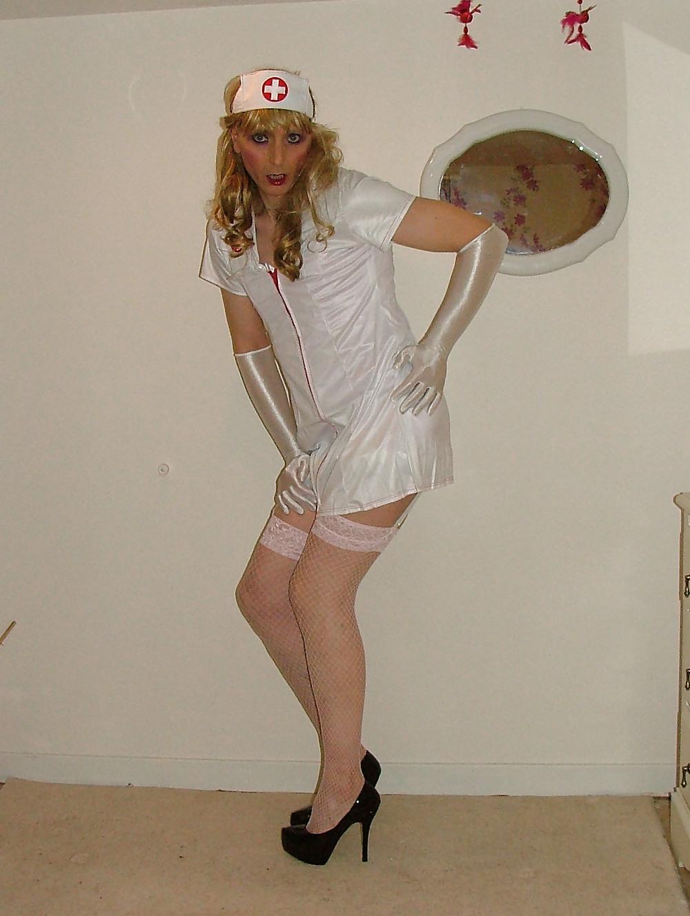 25P Pink PVC and Nurse Uniform