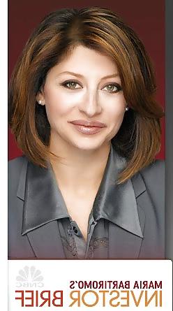 7P Maria Bartiromo - Various Satin Clothes