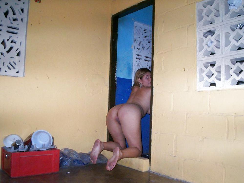 17P Latin Girl Showing Her Goods