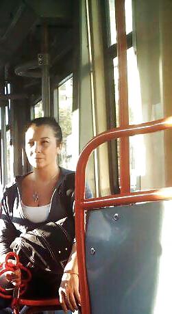 17P Spy old + young in bus, tram, tren romanian