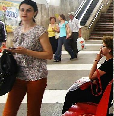 17P Spy old + young in bus, tram, tren romanian