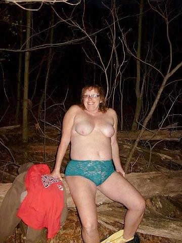 21P Wife in pantys outside