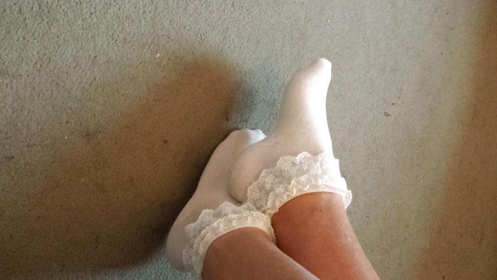 6P New school girl ankle socks