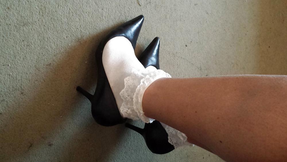6P New school girl ankle socks