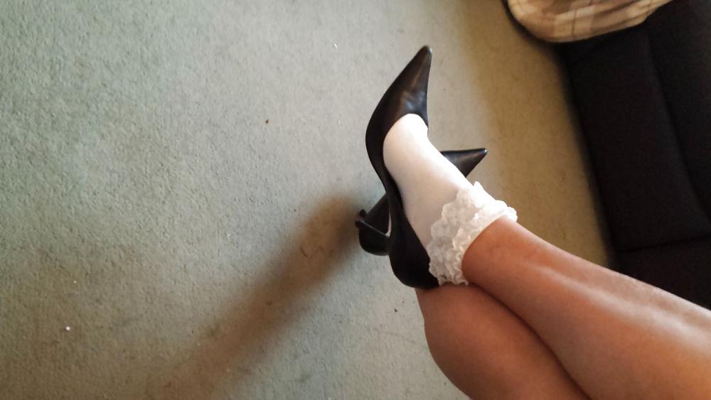 6P New school girl ankle socks