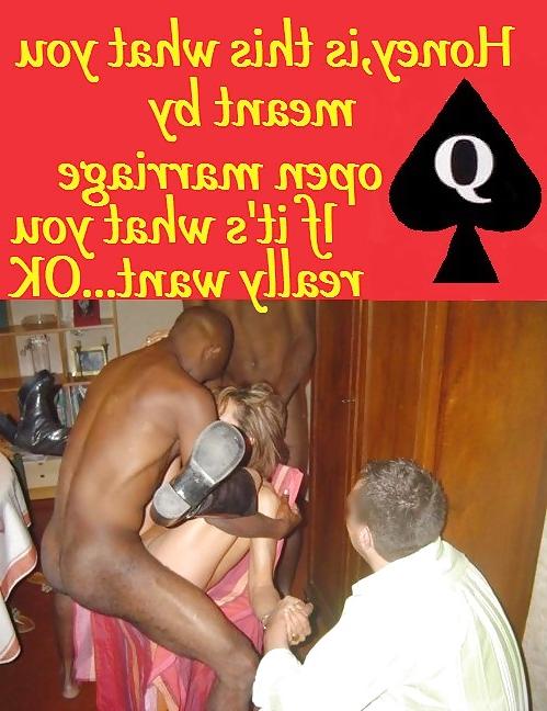 15P Interracial Captions: BBC training their Sissy's 15
