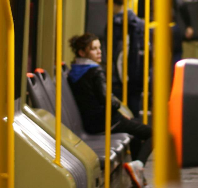 19P Spy old + young in tren, bus, station, tram romanian