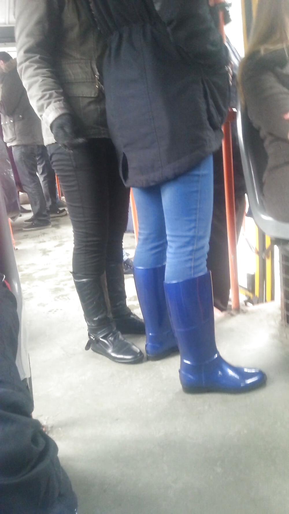19P Spy old + young in tren, bus, station, tram romanian
