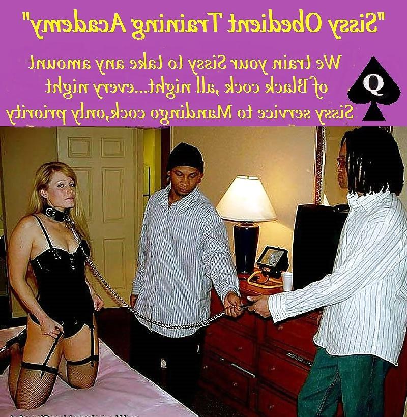 15P Interracial Captions: BBC training their Sissy's 16
