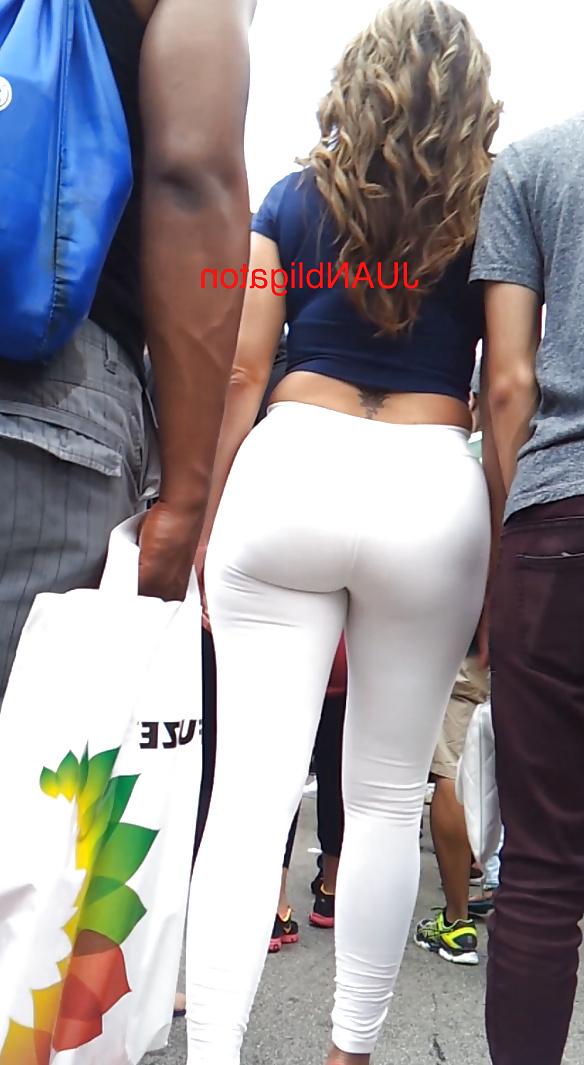 6P SLIM sexy VPL Latina Milf VOYEUR in tights! CANDID pics