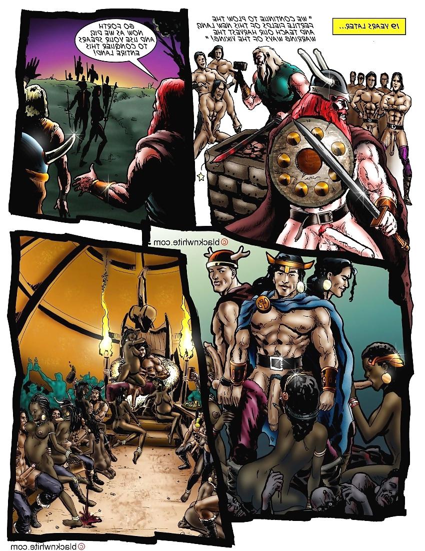 10P Cock Vikings (Interracial Comic)