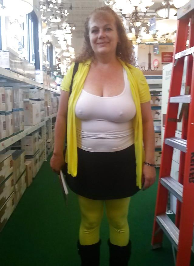 25P Saggy matures proudly wearing see thru 2 ! 