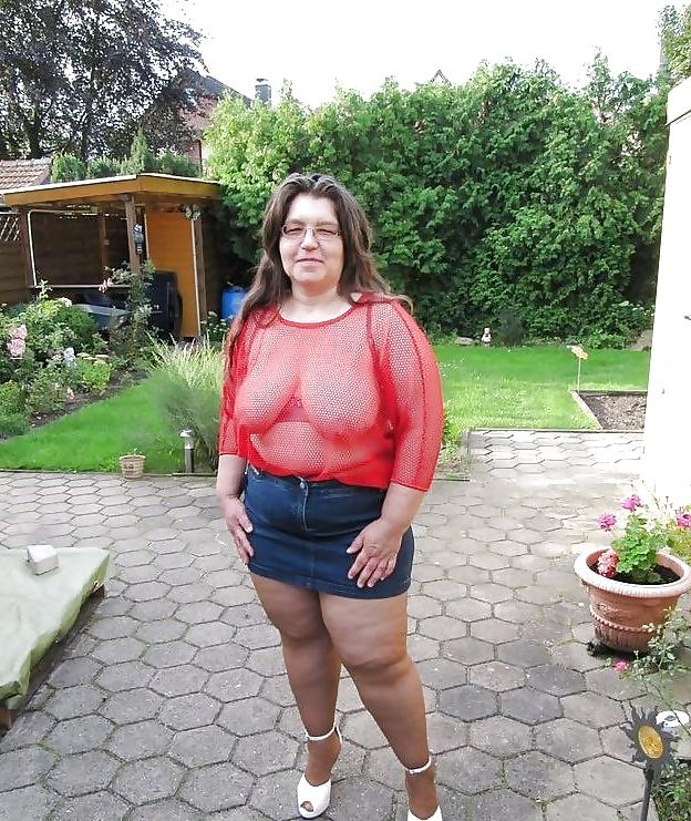 25P Saggy matures proudly wearing see thru 2 ! 