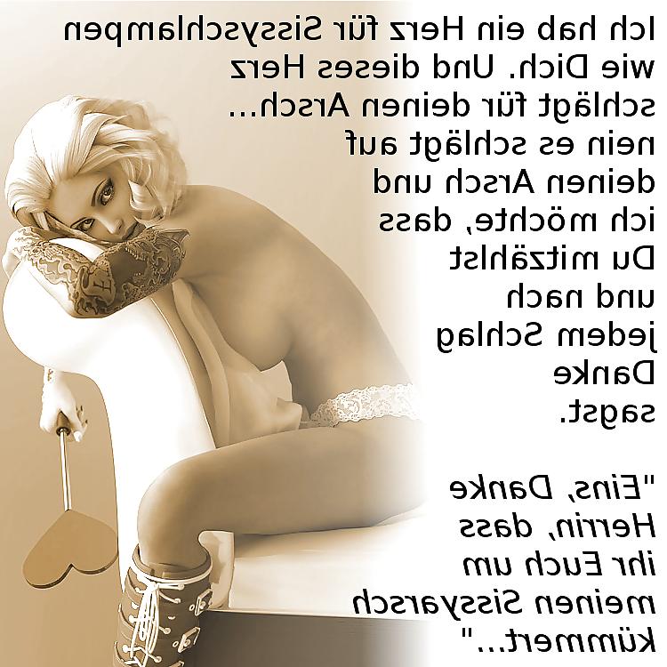 8P Sissy Cuckold Girl Femdom Captions VII German 