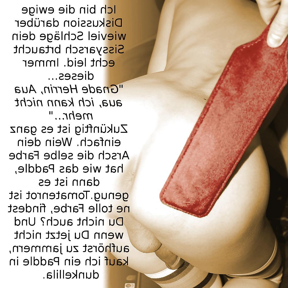 8P Sissy Cuckold Girl Femdom Captions VII German 
