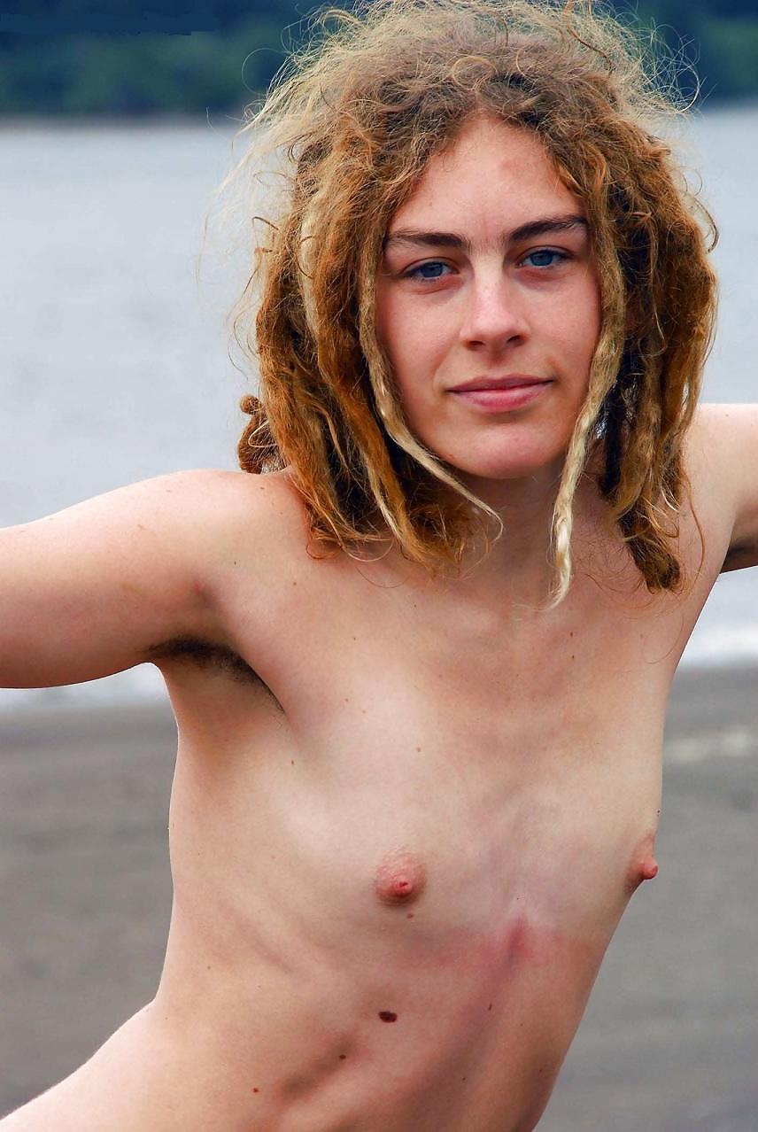 13P Ines. hippie with small tits and hairy armpits