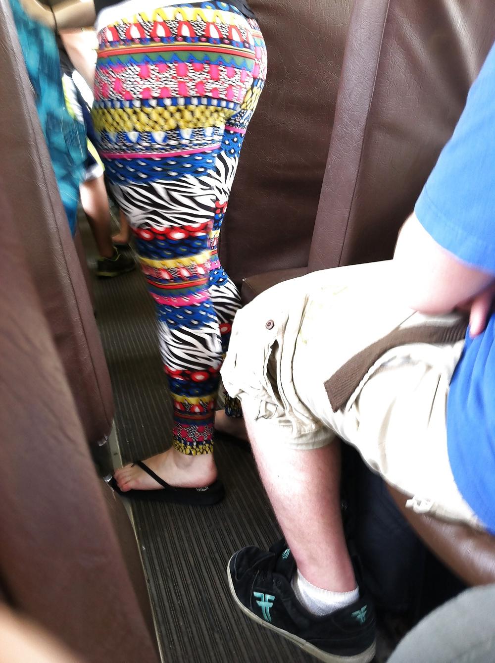 5P Candid ass on bus