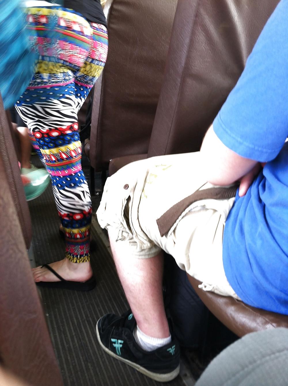 5P Candid ass on bus