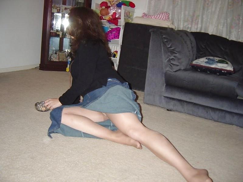 25P Nylon upskirt 13