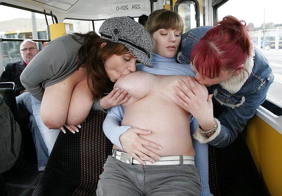9P In The Bus ( Boob Alert)