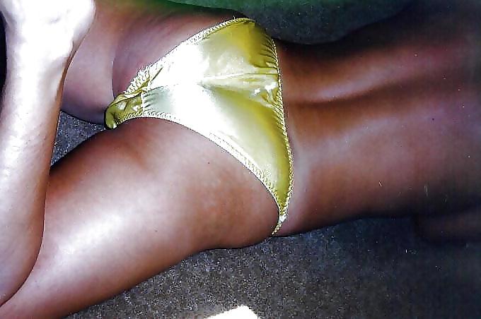 15P Satin panty ass shots