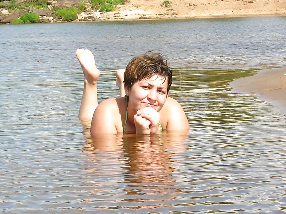 23P My chubby russian ex-girlfriend at the sea...