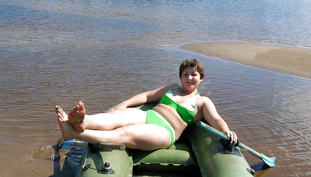 23P My chubby russian ex-girlfriend at the sea...