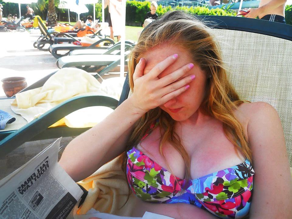 18P Busty blond bikini teen
