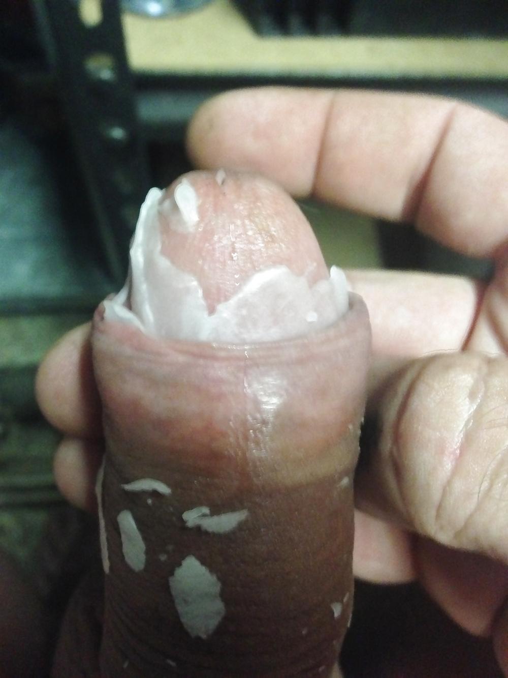 10P Pouring hot candle wax on my cock.