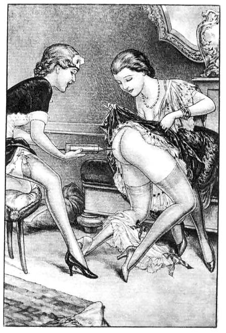 25P Erotic enema drawings