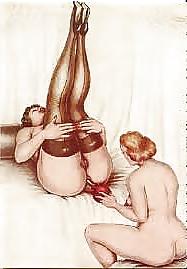 25P Erotic enema drawings