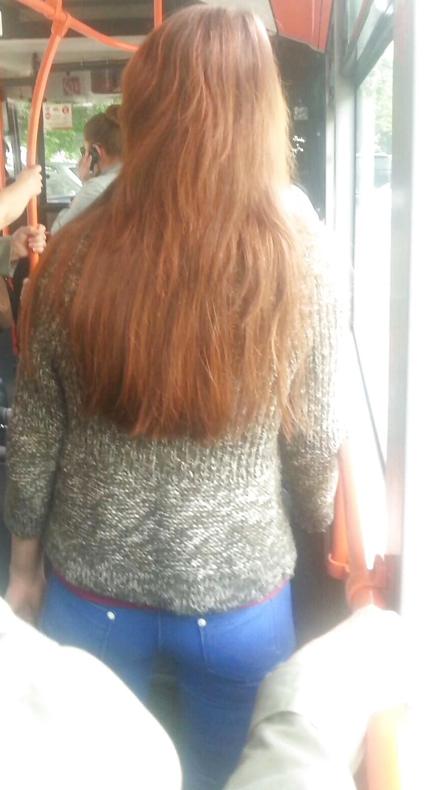 24P Spy ass teens in bus, station, train romanian