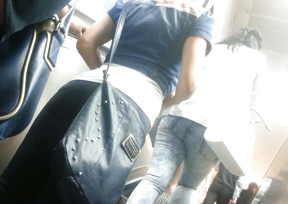 24P Spy ass teens in bus, station, train romanian