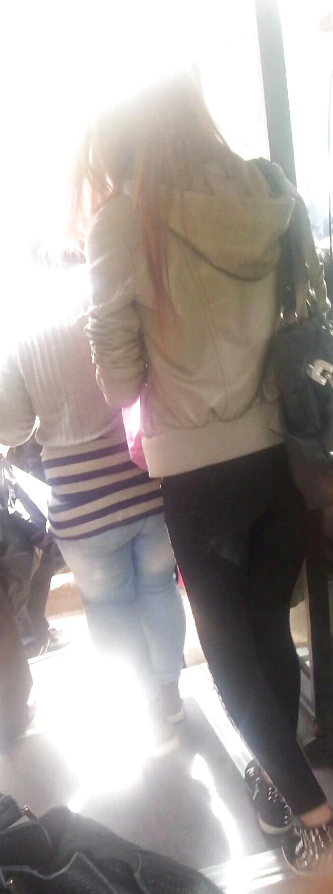 24P Spy ass teens in bus, station, train romanian