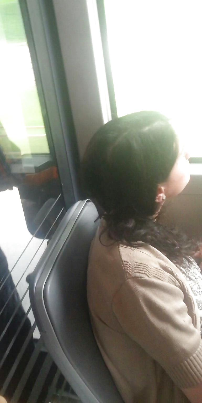22P Spy old + young in bus, tram romanian