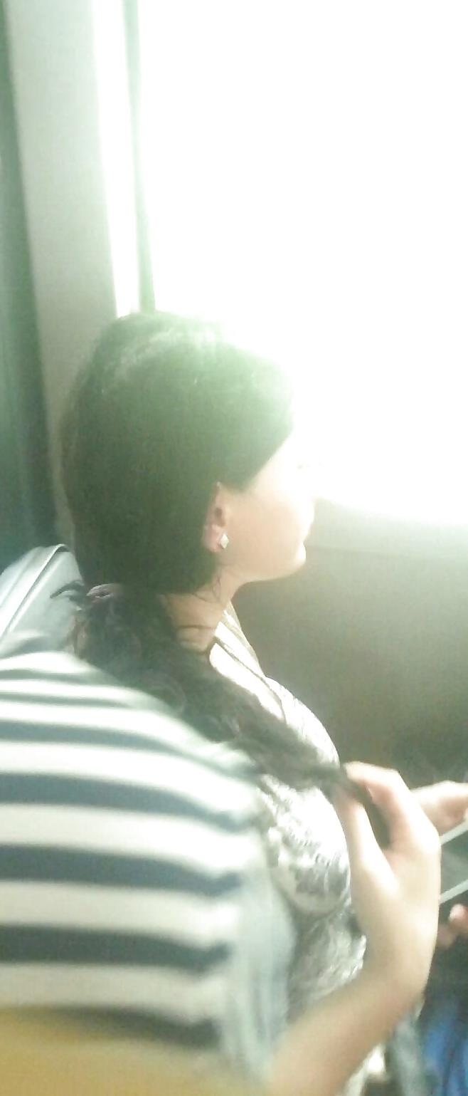 22P Spy old + young in bus, tram romanian