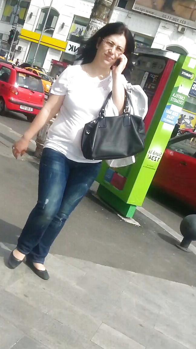 25P Spy mature street, subway, bus romanian
