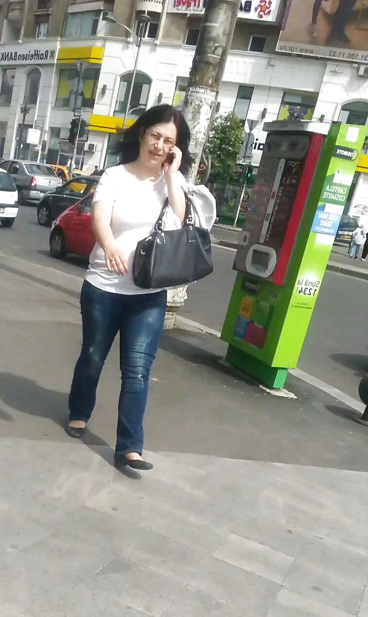 25P Spy mature street, subway, bus romanian
