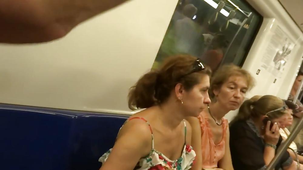 25P Spy mature street, subway, bus romanian