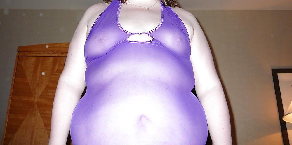7P The wife in PurpleSee-Thru lingerie