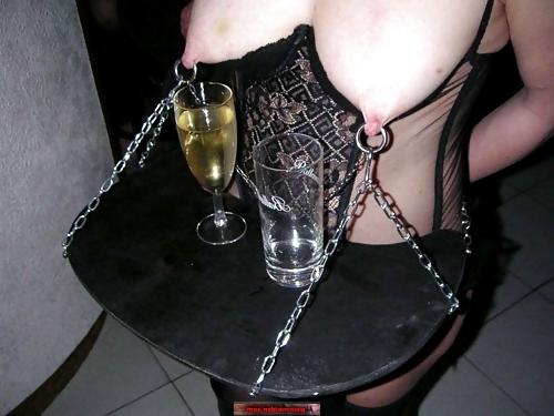 25P Slave Girls Serving as Human Drinks Trays