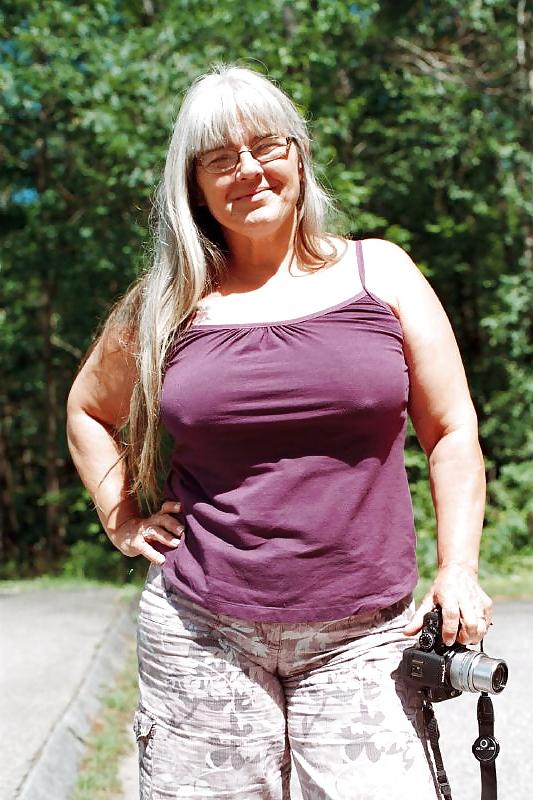 24P Saggy matures proudly wearing see thru!