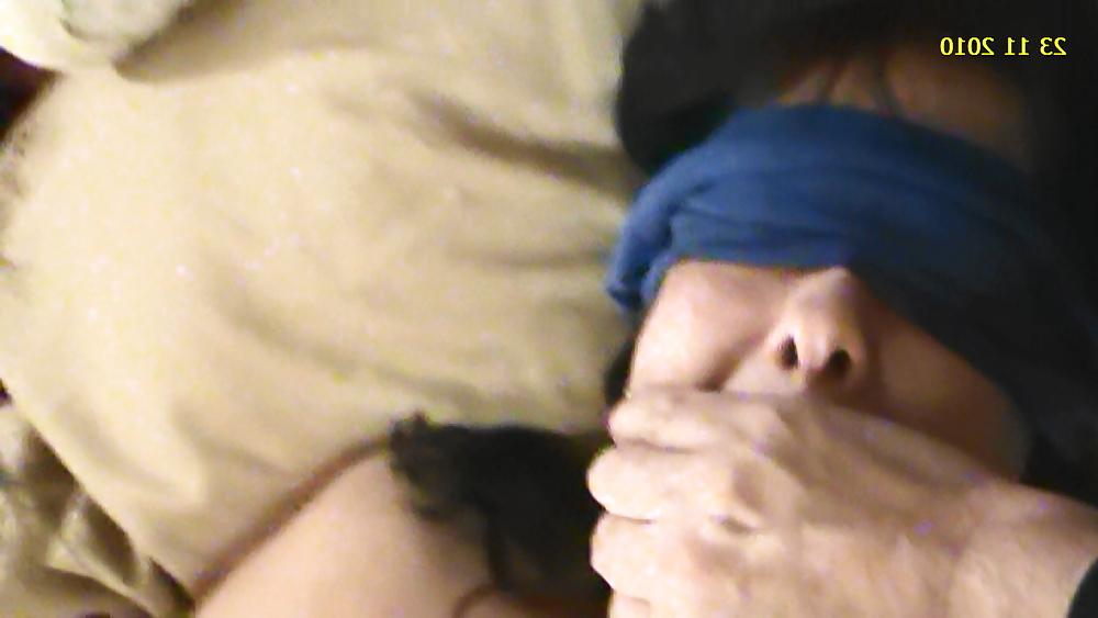 25P Girl MILF Cinnamon Handcuffed Blindfolded Sawzall