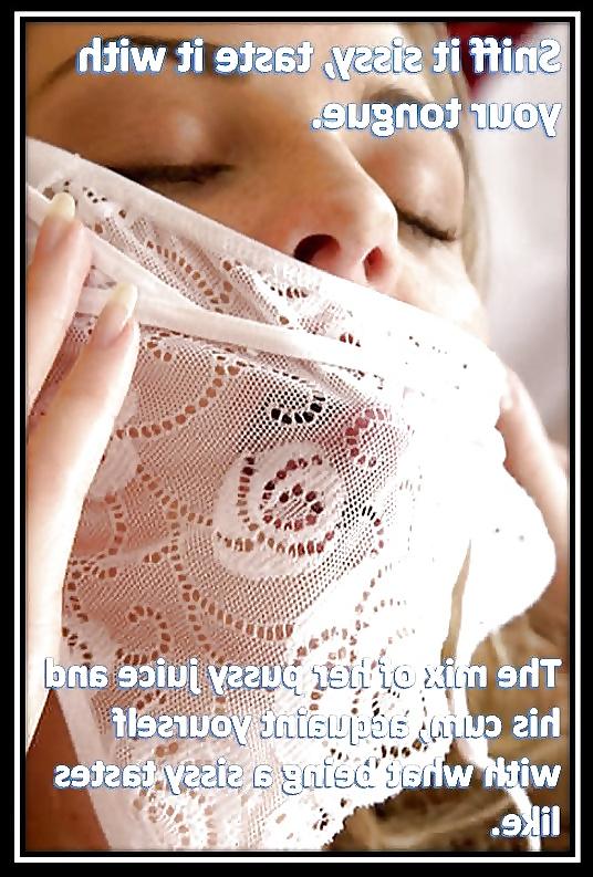 25P Femdom Sissy Pantie Captions