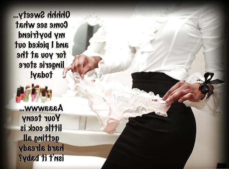 25P Femdom Sissy Pantie Captions