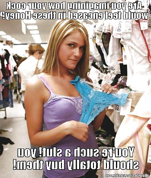 25P Femdom Sissy Pantie Captions