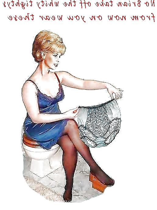 25P Femdom Sissy Pantie Captions