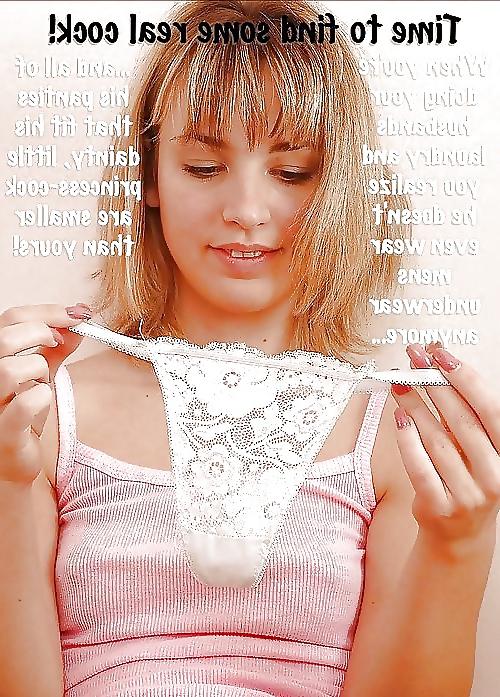25P Femdom Sissy Pantie Captions