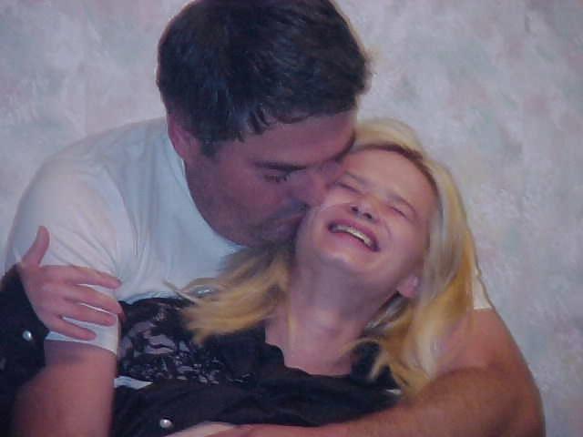 25P Blond teen Edith and Johny